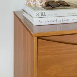 Mid-Century Modern Contoured 5 Drawer Chest Of Drawers - Saracina Home -Saracina Home GUEST 044b0b81 ee01 4339 bfb9 92eaa6c20deb