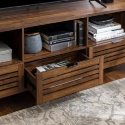 Visconti Boho Slat Door Storage Console TV Stand For TVs Up To 80" - Saracina Home 20 Visconti Boho Slat Door Storage Console TV Stand For TVs Up To 80" - Saracina Home -Saracina Home GUEST 05964e78 5172 45f0 943a 217d9616b40f