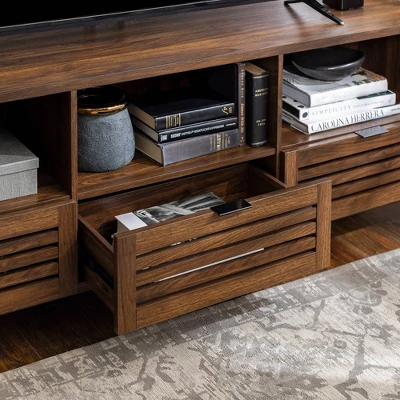 Visconti Boho Slat Door Storage Console TV Stand For TVs Up To 80" - Saracina Home 8 Visconti Boho Slat Door Storage Console TV Stand For TVs Up To 80" - Saracina Home - Image 6