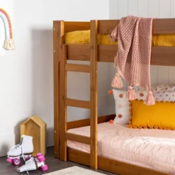 Twin Over Twin Indy Contemporary Solid Wood Bunk Bed - Saracina Home -Saracina Home GUEST 07231f3d 38f3 4175 a6a4 25ad0a9c9bd6