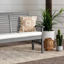 Ravenscroft Modern Boho Acacia Wood Slatted Outdoor Loveseat With Cushion - Saracina Home 25 Ravenscroft Modern Boho Acacia Wood Slatted Outdoor Loveseat With Cushion - Saracina Home -Saracina Home GUEST 0bef4255 566e 41f5 a99c 7414e63a87f4