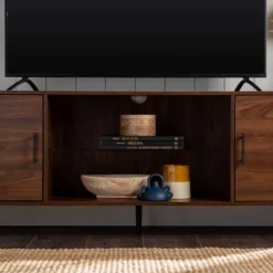 2 Door Mid-Century Modern Wood Storage TV Stand For TVs Up To 80" - Saracina Home 25 2 Door Mid-Century Modern Wood Storage TV Stand For TVs Up To 80" - Saracina Home -Saracina Home GUEST 0c083b88 b4b8 4267 89b0 b99f64195a36