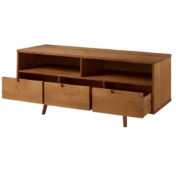 Cara Mid-Century Modern 3 Drawer TV Stand For TVs Up To 65" - Saracina Home -Saracina Home GUEST 0e714800 a100 48a4 b268 40d5b58b3806