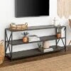 Modern Industrial X Frame Metal And Wood Media Bookshelf - Saracina Home -Saracina Home GUEST 120d59c9 318a 403e a35e a2872e59ec38