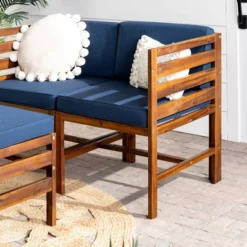 3pc Modular Acacia Wood Patio Chat Set With Cushions - Saracina Home 27 3pc Modular Acacia Wood Patio Chat Set With Cushions - Saracina Home -Saracina Home GUEST 1a5bb53a 58b4 4f1d b498 ce2291ee09be