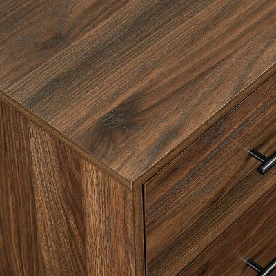 Sana Modern Triple Storage TV Stand For TVs Up To 80" Dark Walnut - Saracina Home 5 Sana Modern Triple Storage TV Stand For TVs Up To 80" Dark Walnut - Saracina Home - Image 4