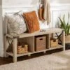 Sophie Rustic Industrial X Frame Entry Bench With 3 Cubbies - Saracina Home -Saracina Home GUEST 1dcd66aa 930d 4221 9502 4642230b8c2c