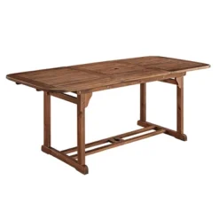 Ravenscroft Modern Boho Acacia Wood Slat Top Rectangle Extendable Outdoor Table - Saracina Home 26 Ravenscroft Modern Boho Acacia Wood Slat Top Rectangle Extendable Outdoor Table - Saracina Home -Saracina Home GUEST 1fb3848d 8275 4b43 8429 3df817323e4c
