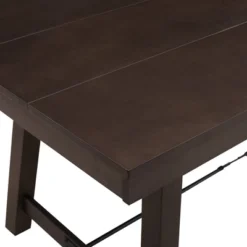 71" Tanya Modern Farmhouse Metal Stretcher Dining Table Dark Brown Oak - Saracina Home 9 71" Tanya Modern Farmhouse Metal Stretcher Dining Table Dark Brown Oak - Saracina Home -Saracina Home GUEST 208d8bf4 5a81 407c b74e 903a2fb0c33f