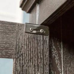 Modern 2 Glass Door Corner TV Stand For TVs Up To 50" Black - Saracina Home -Saracina Home GUEST 22ba1edf 31ae 49ab beed b939bd6668b9