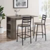 3pc Counter Height Drop Leaf Dining Set Gray Wash - Saracina Home 1 3pc Counter Height Drop Leaf Dining Set Gray Wash - Saracina Home -Saracina Home GUEST 24559541 071a 45c5 a53f 53130a2e05e3