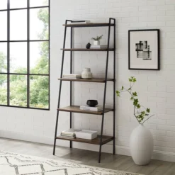 Saracina Home 9 72" Open Storage Ladder Bookshelf - Saracina Home