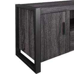 Modern Urban Industrial TV Stand For TVs Up To 65" Charcoal - Saracina Home -Saracina Home GUEST 2646cb87 d729 4a26 83cd 8fa1fd7bee3d