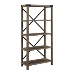 64" Sophie Industrial X Frame Bookshelf - Saracina Home 30 64" Sophie Industrial X Frame Bookshelf - Saracina Home -Saracina Home GUEST 2b769cf2 06ff 422e acc7 6e544783d769