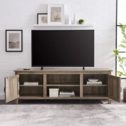 Modern Transitional Wood TV Stand For TVs Up To 80" - Saracina Home 18 Modern Transitional Wood TV Stand For TVs Up To 80" - Saracina Home -Saracina Home GUEST 2c3d9757 cfca 4747 a512 cdfc5ac25e32
