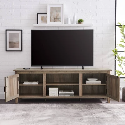 Modern Transitional Wood TV Stand For TVs Up To 80" - Saracina Home 8 Modern Transitional Wood TV Stand For TVs Up To 80" - Saracina Home - Image 6