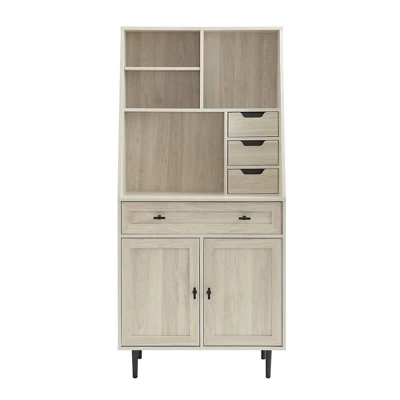 64" Storage Desk & Hutch With Keyboard Drawer - Saracina Home 8 64" Storage Desk & Hutch With Keyboard Drawer - Saracina Home - Image 6