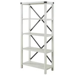 64" Sophie Industrial X Frame Bookshelf - Saracina Home 34 64" Sophie Industrial X Frame Bookshelf - Saracina Home -Saracina Home GUEST 2f56b478 a8a3 456b a4e0 cd33eebdf635