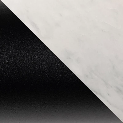 Modern Minimalist Intersecting Tripod Leg Side Table Black/Faux White Marble - Saracina Home 8 Modern Minimalist Intersecting Tripod Leg Side Table Black/Faux White Marble - Saracina Home - Image 7