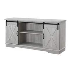 Modern Transitional Sliding Barndoor TV Stand For TVs Up To 65"- Saracina Home 41 Modern Transitional Sliding Barndoor TV Stand For TVs Up To 65"- Saracina Home -Saracina Home GUEST 31a34286 e5bc 4cdb 95bc c04f39622d58