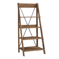 68.25" Boho 4 Tier Solid Wood Ladder Bookshelf Plant Stand - Saracina Home -Saracina Home GUEST 3285c2ba 734f 4328 bac7 0ca33e71dd0d