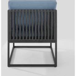 Outdoor Modern Modular Patio Side Chair Blue - Saracina Home -Saracina Home GUEST 35ecac4d 6f4a 42a4 b1b4 6ea74ea69e09
