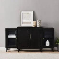 62" 4 Door Tiered Modern Sideboard - Saracina Home