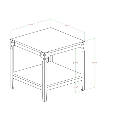 Set Of 2 Benny Urban Industrial Angle Iron Side Tables - Saracina Home 7 Set Of 2 Benny Urban Industrial Angle Iron Side Tables - Saracina Home - Image 5