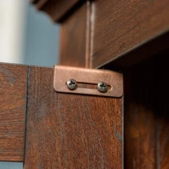 Modern 2 Glass Door Corner TV Stand For TVs Up To 48" - Saracina Home -Saracina Home GUEST 38d72da6 2f30 4b88 a2e6 741eb8511340