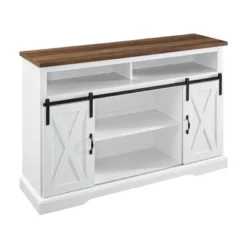 Transitional Sliding Barndoor Highboy TV Stand For TVs Up To 58" - Saracina Home 39 Transitional Sliding Barndoor Highboy TV Stand For TVs Up To 58" - Saracina Home -Saracina Home GUEST 3adcd44f b538 4274 a64c 77f6c0af0695
