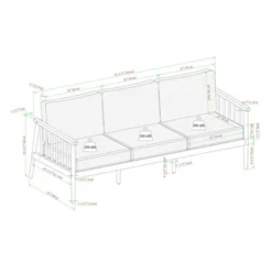 Saracina Home Modern Boho Eucalyptus Outdoor Spindle Sofa With Cushions 13 Saracina Home Modern Boho Eucalyptus Outdoor Spindle Sofa With Cushions -Saracina Home GUEST 3d8e4406 bf24 47ef b778 46137a40d20d 1