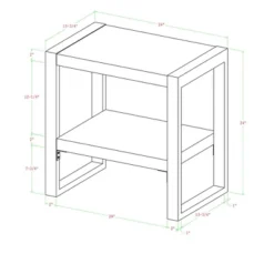 24" Loop Leg Urban Industrial Side Table Charcoal - Saracina Home 11 24" Loop Leg Urban Industrial Side Table Charcoal - Saracina Home -Saracina Home GUEST 3f8f1d17 e90f 402e 8511 481375e2a0cc