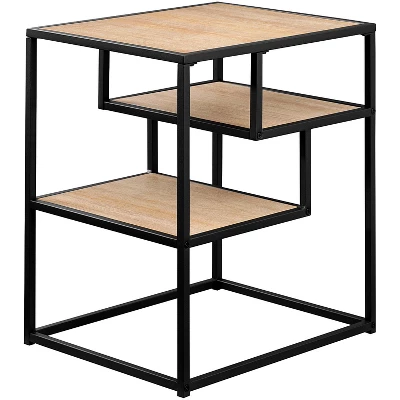 Modern 3 Tier Side Table - Saracina Home 8 Modern 3 Tier Side Table - Saracina Home - Image 6