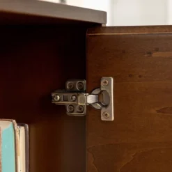 Mid-Century Modern With Closed Storage TV Stand For TVs Up To 58" Walnut - Saracina Home -Saracina Home GUEST 41e43c0c 5f53 49cc 9bee 9b1a0def7890