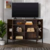 Corner TV Stand For TVs Up To 55" With Metal Mesh Doors - Saracina Home -Saracina Home GUEST 4226f09b ff09 4ada ac4e 8e76250e50c5