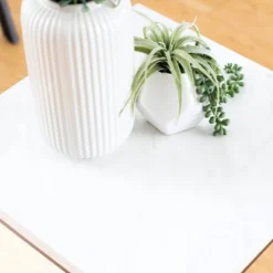 Owen Urban Open Box Frame Side Table Faux White Marble - Saracina Home -Saracina Home GUEST 4342e184 f42c 4847 a43b 7efb143bd892