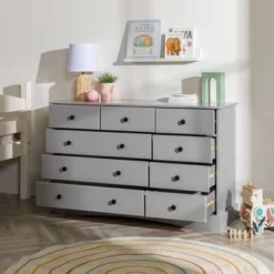Lauren Classic Transitional 9 Drawer Dresser Storage - Saracina Home -Saracina Home GUEST 44c8d096 3ab9 4901 a314 1cf32de748a9