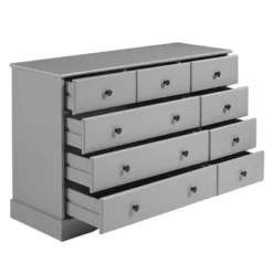 Lauren Classic Transitional 9 Drawer Dresser Storage - Saracina Home -Saracina Home GUEST 471425f2 36d7 4f7f 9c60 7afbdec223c2