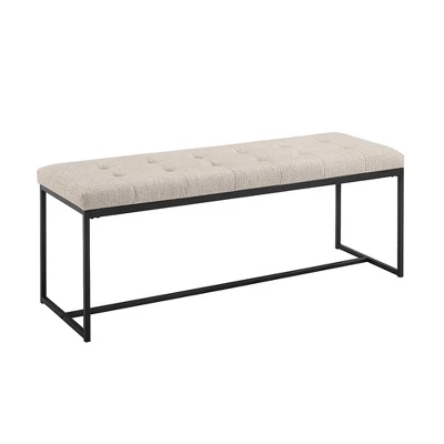 48" Upholstered Bench With Metal Base - Saracina Home 10 48" Upholstered Bench With Metal Base - Saracina Home - Image 8