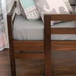 Twin Indy Solid Wood Low Loft Bed Walnut - Saracina Home -Saracina Home GUEST 477d014b ca9f 421f a774 50b8fe69b59d