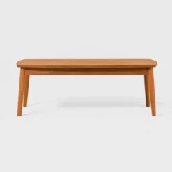 Saracina Home Modern Boho Rounded Rectangle Eucalyptus Patio Coffee Table -Saracina Home GUEST 4d2a35cf b31d 4594 af18 51b73d8615e3