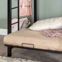 Twin Over Futon Analise Metal Bunk Bed Black - Saracina Home 15 Twin Over Futon Analise Metal Bunk Bed Black - Saracina Home -Saracina Home GUEST 4db845de 3eb4 4634 9541 19c0829da1dc