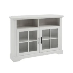 Tasi Traditional Windowpane Corner TV Stand For TVs Up To 50" - Saracina Home -Saracina Home GUEST 4dfd367f 9718 4988 90c3 98b26cba0043