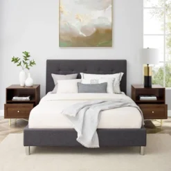 Jones Modern 1 Drawer Nightstand With Cubby - Saracina Home 16 Jones Modern 1 Drawer Nightstand With Cubby - Saracina Home -Saracina Home GUEST 4e984b58 94c5 46ed 973d 2f997875cdae