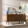 58" Modern Boho Solid Pine Wood Closed Storage Sideboard Brown - Saracina Home -Saracina Home GUEST 4eaa224c e77d 421c b734 a28cf0384f6d