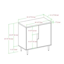 Modern Accent Cabinet With Color Pop Interior - Saracina Home -Saracina Home GUEST 5086d616 ad3e 40ba bca2 a4861a7e7a12