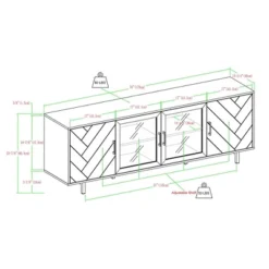 Vik Modern Boho 4 Door Herringbone TV Stand For TVs Up To 80" - Saracina Home 15 Vik Modern Boho 4 Door Herringbone TV Stand For TVs Up To 80" - Saracina Home -Saracina Home GUEST 52b388c7 9de8 439f b345 685161ddaa8a