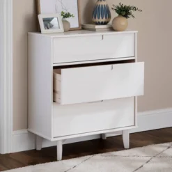 Mid-Century Modern Wood 3 Drawer Dresser - Saracina Home -Saracina Home GUEST 55af4639 1a8d 4197 9bd6 4dbff16dd0ce