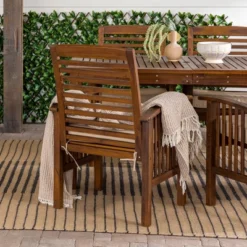 Ravenscroft 5pc Acacia Wood Patio Dining Set - Saracina Home -Saracina Home GUEST 57708ee1 9268 42b8 8dd9 1171a30191af