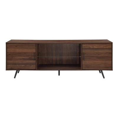 2 Door Mid-Century Modern Wood Storage TV Stand For TVs Up To 80" - Saracina Home 19 2 Door Mid-Century Modern Wood Storage TV Stand For TVs Up To 80" - Saracina Home - Image 17